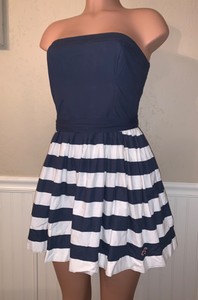 hollister blue and white striped dress