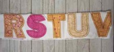 letter RJR alphabet fun fabric 38 x 4.5 inch 9  4 inch letters 1pc
