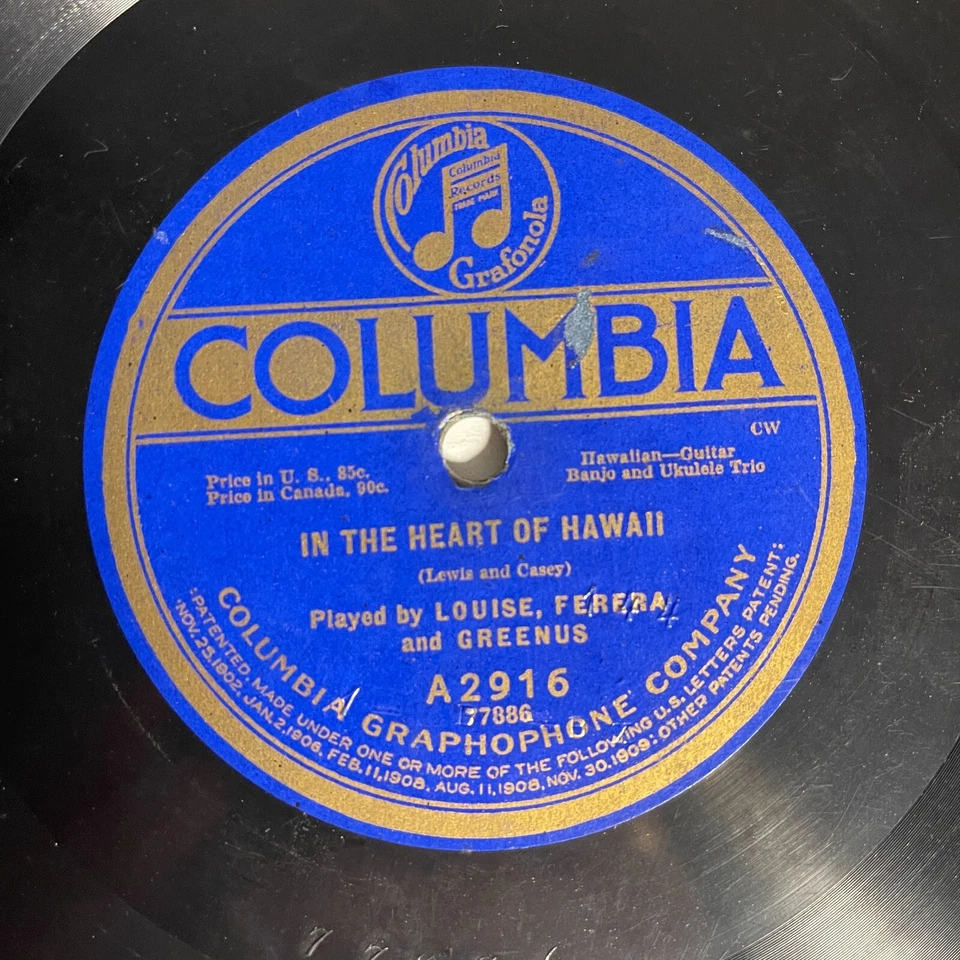 Frank Ferera And Anthony Franchini ‎– In The Heart Of Hawaii / Hawaiian 10", 78 — 第 2/2 张图片