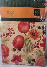 Harvest Fall Fruit Oblong Tablecloth 52"  70" NEW              L13
