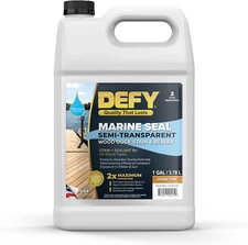 Marine Seal Wood Dock Stain & Sealer - Semi-Transparent Stain for Marinas, Boat