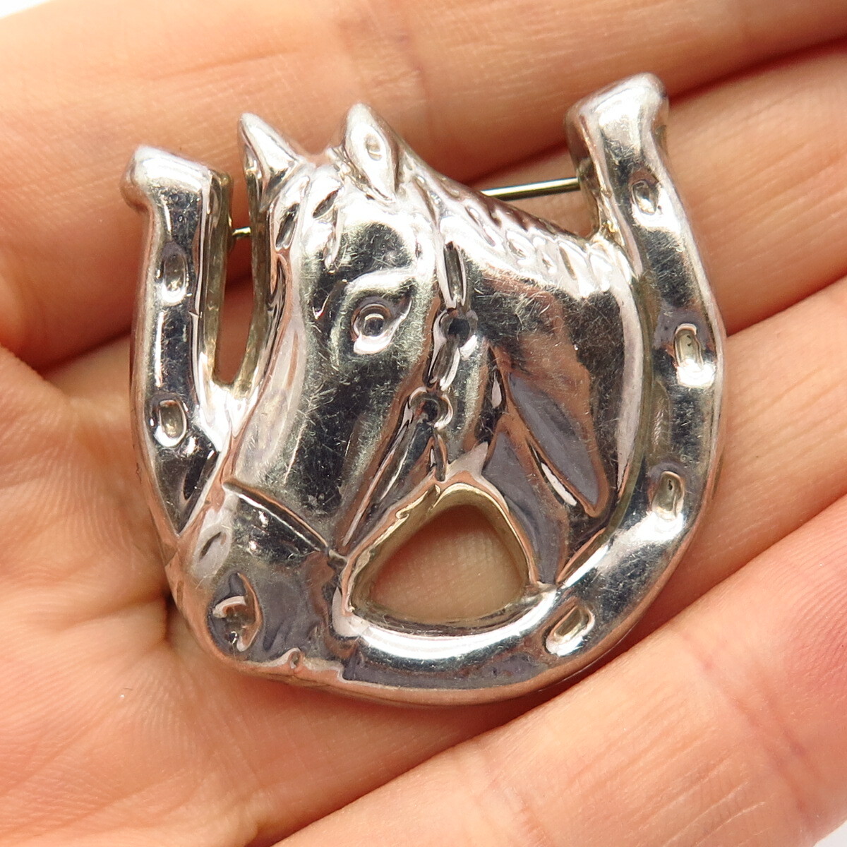 アクセサリー Vintage Silver Horse Shoe Ring 925 Horse Shoe Ring STERLING SILVER 925 Lucky Horseshoe With