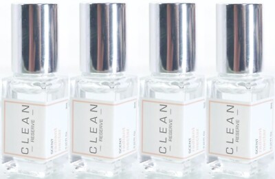 Clean Reserve RADIANT NECTAR EDP X4 Rollerball 3mL/.10oz Each