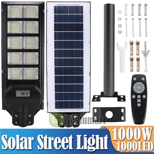 9900000000LM 2000W Commercial Solar Street Lights Dusk to Dawn Outdoor Lamp+Pole - Picture 92 of 132