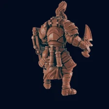 Steam Knight Guard - Bolts and Brimstone - Minis - EC3D - Cyber Punk - SciFi RPG