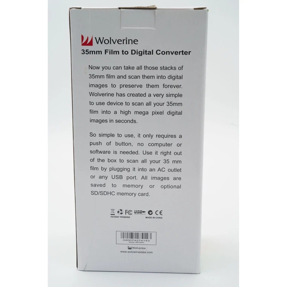 Wolverine 35mm Stand-Alone Film to Digital Converter 14MP Output 2.4" Color LCD - Image 3 of 4