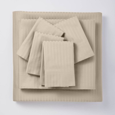 Threshold 400 Thread Count Cotton Sateen Damask 6-Piece Sheet Set