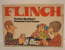 Vintage 1976 Flinch Famous Card Game Complete Original Box Parker Brothers