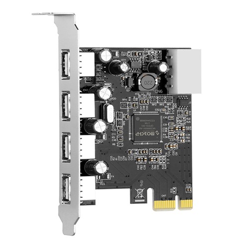 Carte d'extension HUB PCIE vers USB2.0 adaptateur Moschip alimentation 4 broches - Photo 13/15