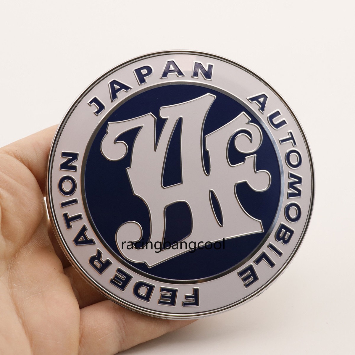 Universal Blue JAF Japan Automobile Federation Front Grill Badge