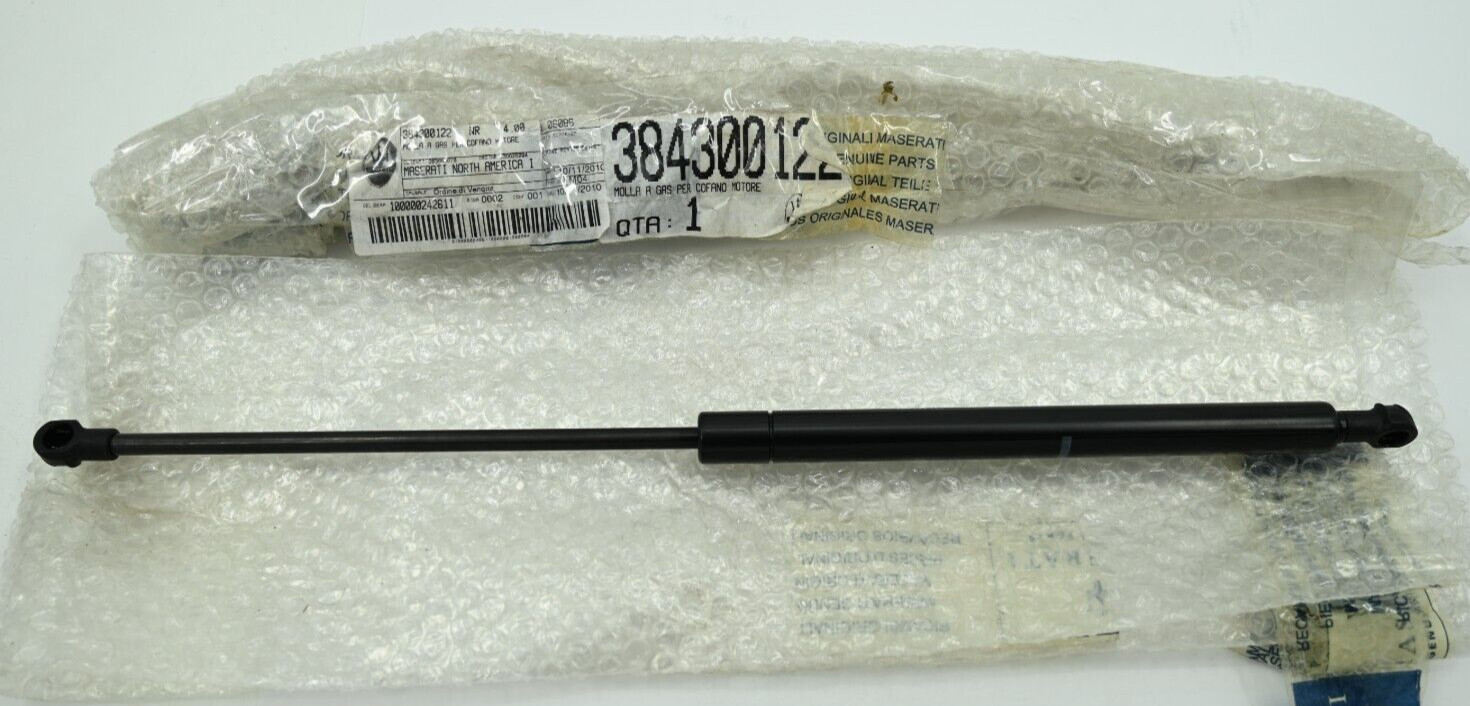Lot of (2) Genuine OEM Maserati Bonnet Gas Spring Strut P/N 384300122