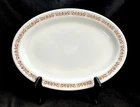 Vintage Pyrex Copper Filigree Pattern By Corning Oval Dinner Platter 12 1/2”
