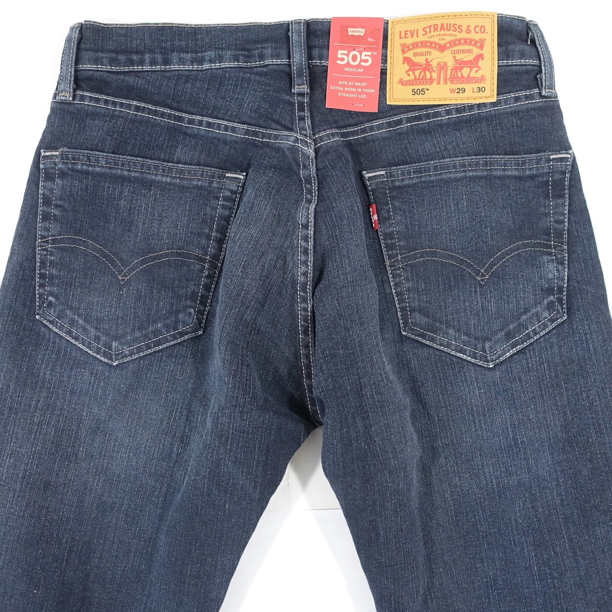 66前期 Levis 505 w29L30 505™ Regular Fit Selvedge Men's Jeans - Medium Wash | Levi's® US