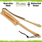 Australian Made DSL Tan/Beige Leather Pad & Tail Ukulele Strap - UKSTRAP-18-3
