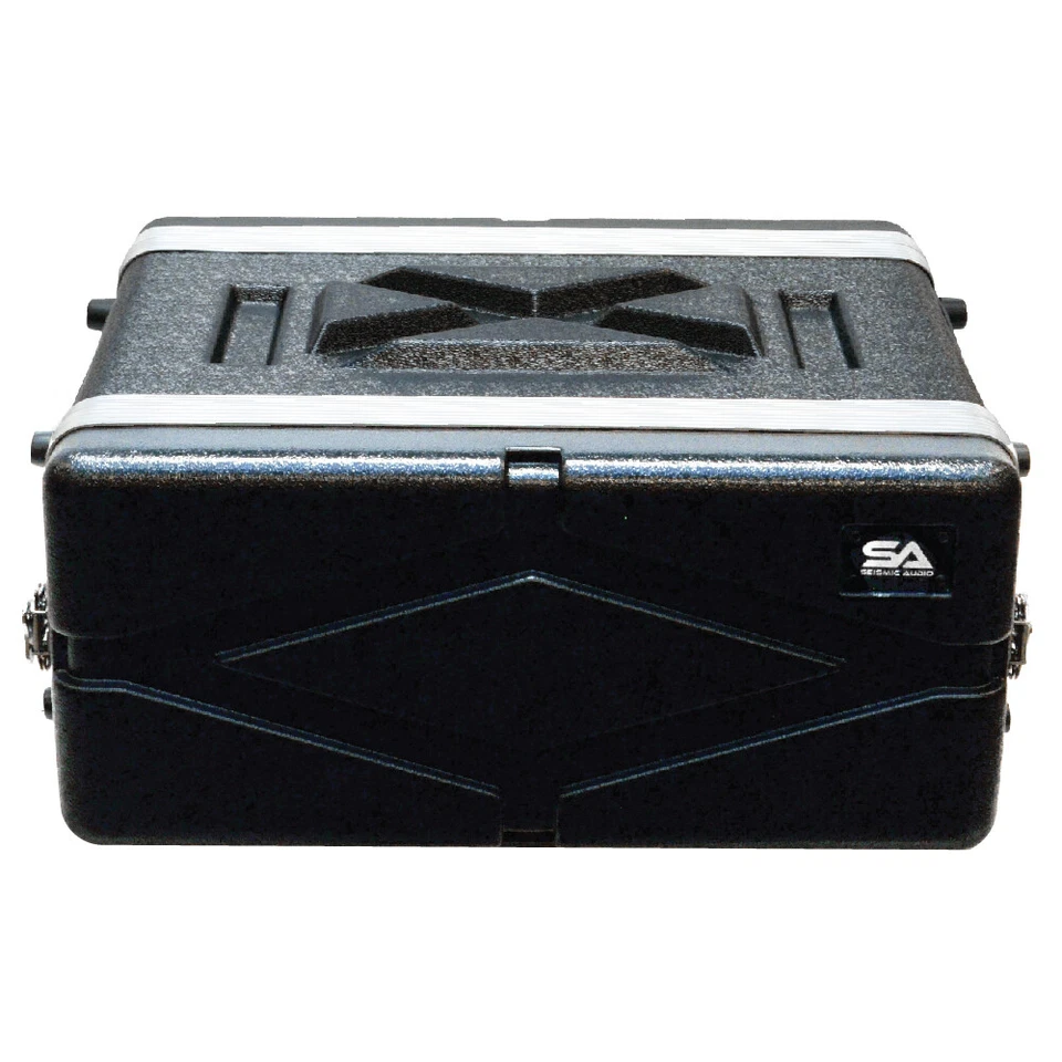 Lightweight 4 Space Mid-Size ABS Rack Case - 4U PA DJ Medium Depth Rack Case - Image 2 of 4