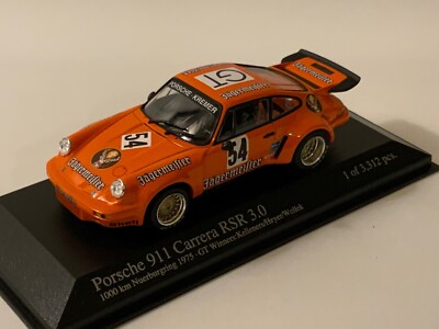 1/43 Minichamps Porsche 911 Carrera RSR Winner 1975 ADAC 1000km