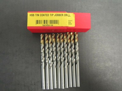 Limited stock. 2 x Dormer 10mm HSS Coated Tip Jobber Drill Bit A002