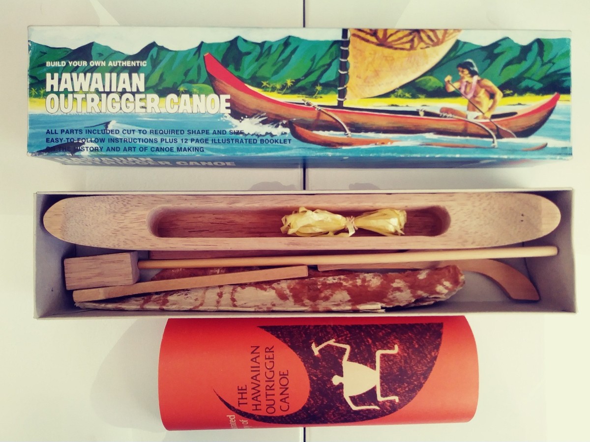 Hawaiian Outrigger Canoe キット Hawaiian Outrigger Canoe Kit 1969. Authentic Vintage. NEW