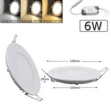 LED Recessed Ceiling Panel Down Light 24W 18W 15W 12W 9W 6W 3W Downlight Lamp US