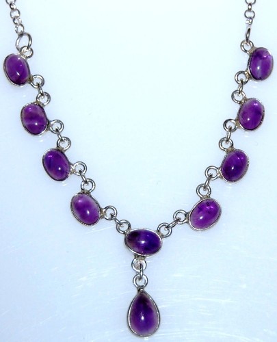 Purple AMETHYST, Delicate 925 Sterling 
