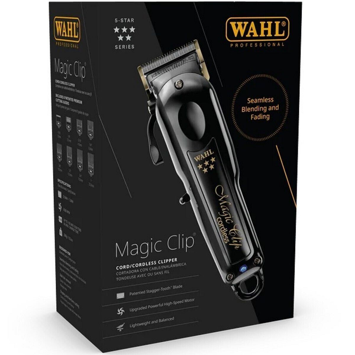 Wahl Cordless Magic Clip Negro Profesional Cortapelos 3026432 BE