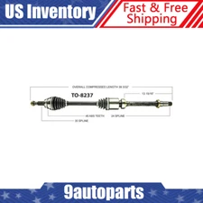 Fits 2010 2011 2012 2013 2014 2015 Lexus RX350 2WD Front Right CV Axle CV Joint