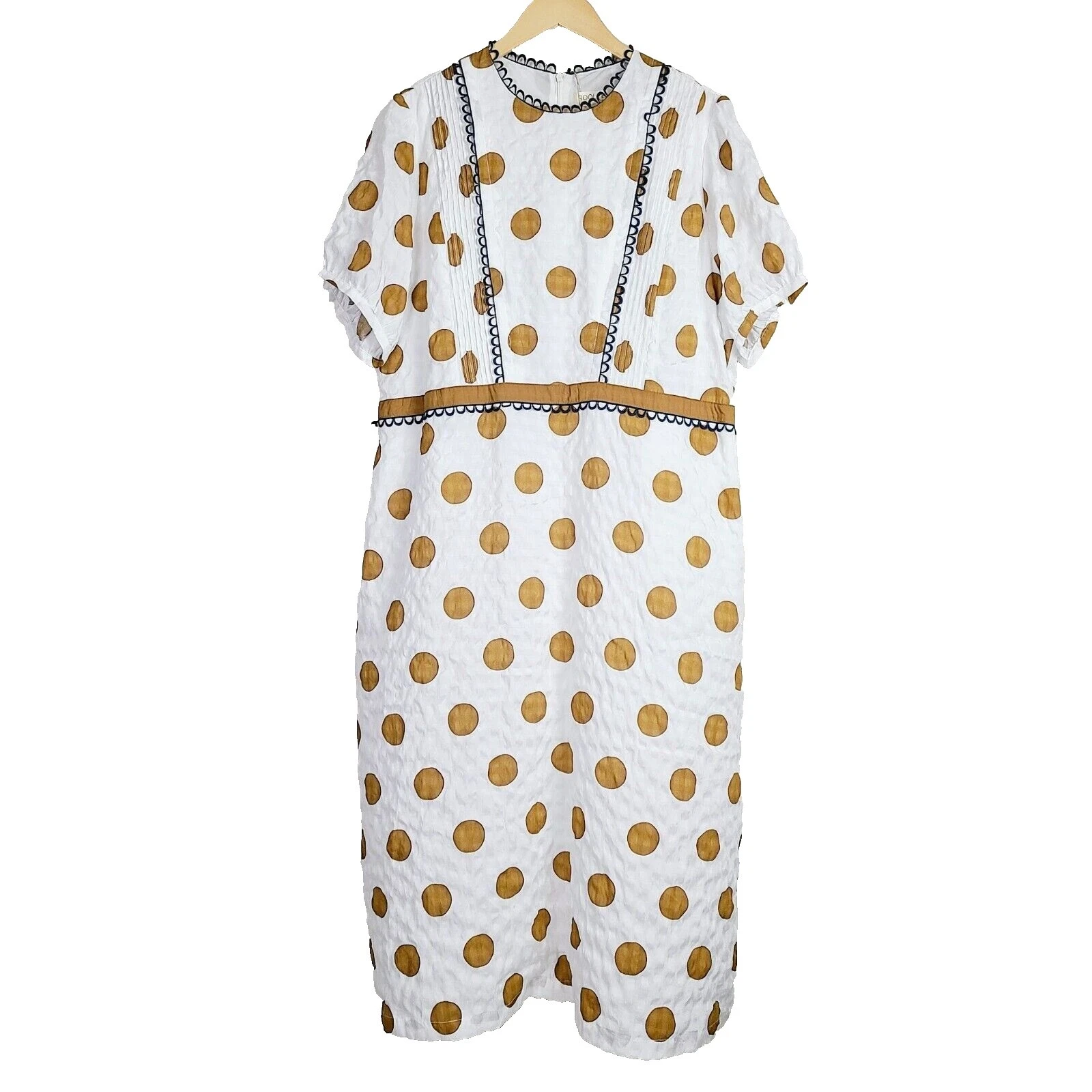 Polka Dot Shift Dresses Midi