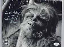 Official Pix- Star Wars- Nick Maley signed Chewbacca 8x10 JSA COA