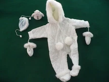 American Girl Doll Bitty Baby Frosty Fun Snowsuit,  Snowbear, Bear Hat, Mittens