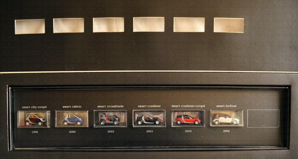 Set Di Evoluzione Smart 6 Modelli 1998-2004 MCC-Smart-Werbemodell 1:87 Busch - Immagine 4 di 4