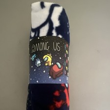 Among Us Travel Blanket 80 x 50 in Polyester Multicolor Machine Washable