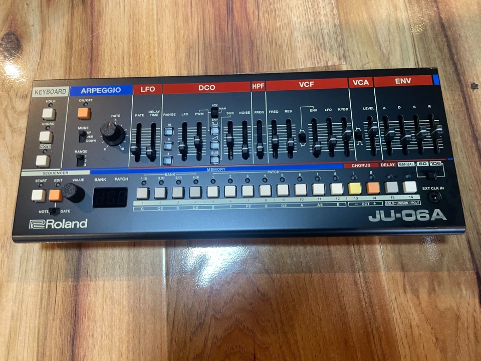 Roland JU-06A Synthesizer zuzüglich Roland K25-M Keyboard Unit (Zusatzeinheit) - Bild 2 von 4