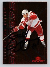 STEVE YZERMAN 1999 Upper Deck MVP Snipers Autographed NHL card TTM/IP signature
