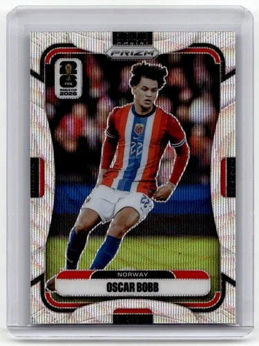 2026 Panini Prizm FIFA World Cup #329 Oscar Bobb Silver Wave