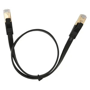 Chat 8 Câble Ethernet 40Gbps 2000Mhz RJ45 Interface mâle 0,5mètres/19.7en Ether ^