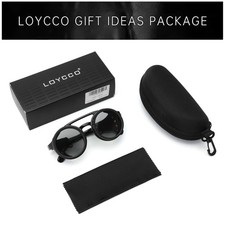Retro Round Polarized Dimming Sunglasses Adjustable UV400 Driving Fishing Shades