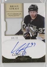2011-12 Panini Dominion Auto Rookie Short Print Gold 4/25 Brian Strait Patch 0c3