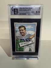 1952 BOWMAN SMALL #23 GINO MARCHETTI GAI 5 (RC) TEXANS HOF