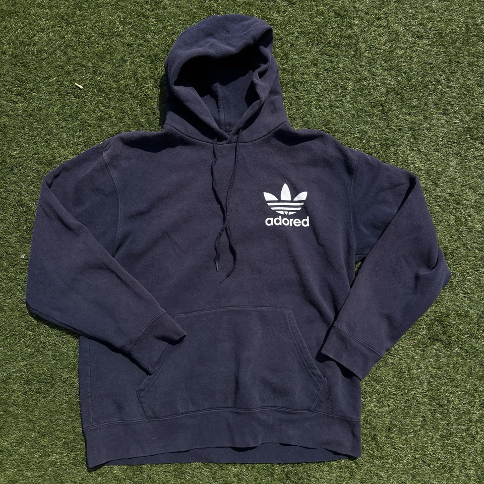 Vintage Stone Roses Adored Hoodie Yellow Large Black - Image 2 of 4