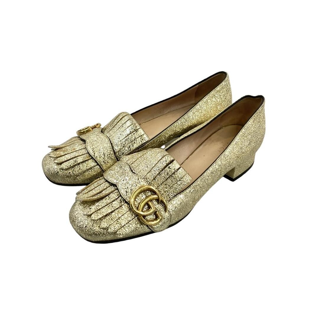 Gucci PUMPS GG Marmont Ladies Size 37 (24cm) Damage Details Surface Heels: eec2