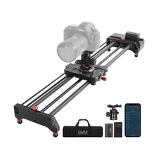 GVM Motorized Camera Slider,31" Wireless Carbon Fiber Dolly Rail Camera Slide...