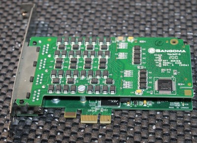 Sangoma A104DE ISDN 30 PRI PCI-Express Karte mit Echounterdrückung