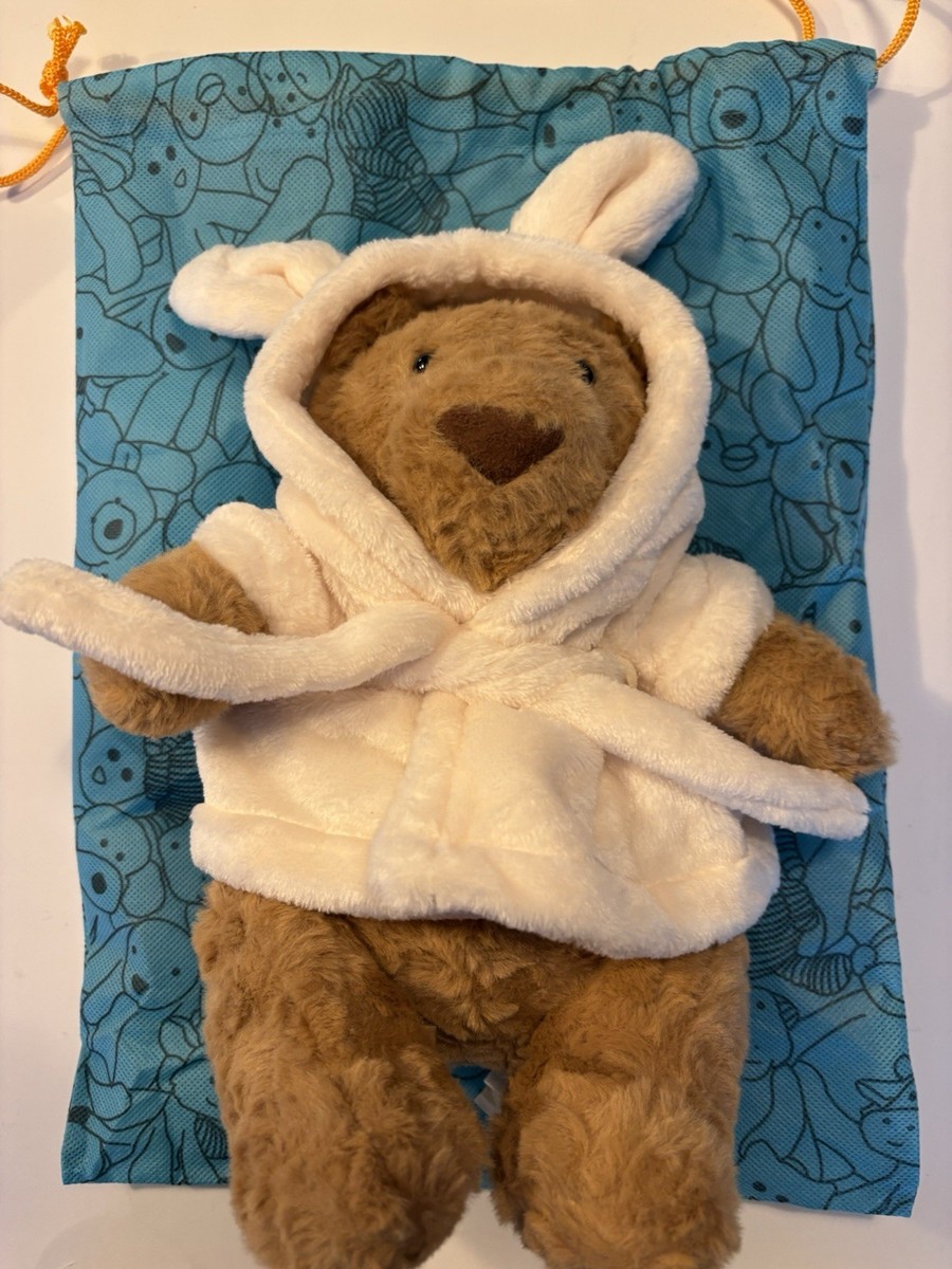 Jellycat Bartholomew Bear Bathrobe Plush Toy Authentic W/ Dust Bag