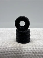 4 Dinky Toy TIRES  20mm black round tread  - for SUPERTOYS & 23 series race cars