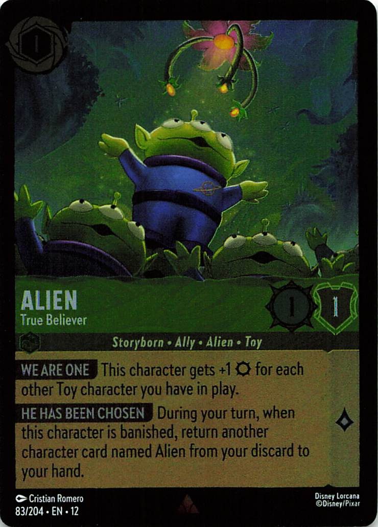 Wilds Unknown Alien #83/204 Rare, Cold Foil Near Mint or Better