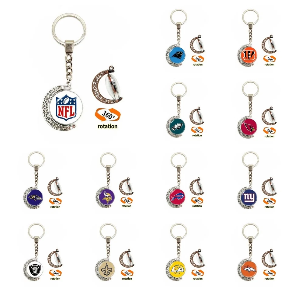 NFL Football Keychain Metal Key Ring NEW ! - Image 3 of 3