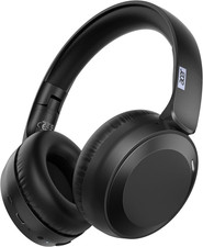Wireless Bluetooth Headphones, 70 Hours Playtime, Foldable Over-Ear Headphones w
