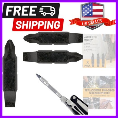 3 Pack] Replacement Two-Sided Screwdriver Bit For Leatherman Multi-Tool - Phi...