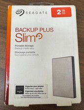 Seagate Backup Plus Slim 2TB External Hard Drive Portable HDD – Silver USB 3.0