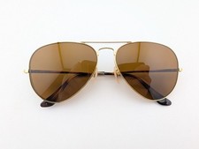 Ray Ban Eyeglasses, Frames Only, RB 6489 AVIATOR METAL II 2500, 58-14-140, Gold.